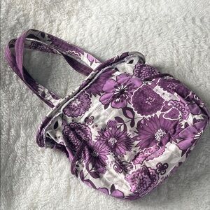 Thirty one Plum Awesome Blossom Retro Metro Canvas Bucket Bag